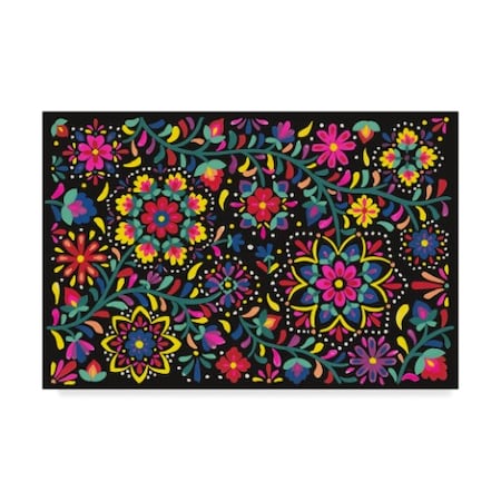 Laura Marshall 'Floral Fiesta I' Canvas Art,16x24